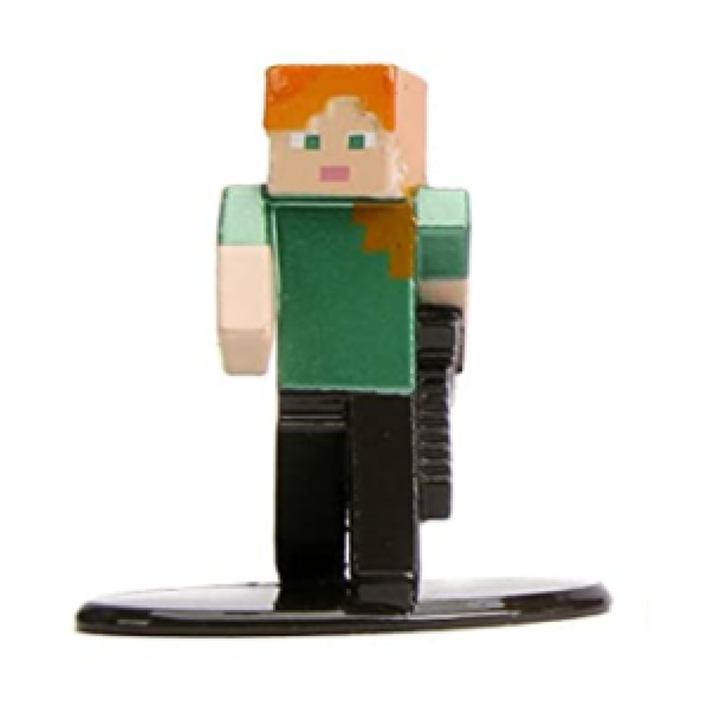 Minecraft Mini Figurine Diecast Metal Alex Gaming Nano MetalFig Jada Cake Topper